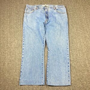 Levi's 517  Bootcut Jeans Men's 40 Hemmed Blue Light Wash Denim Read Work Skate